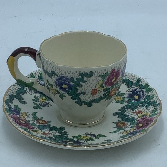 Vintage Royal Cauldon Victoria Demitasse Cup and Saucer - Picture 4 of 12
